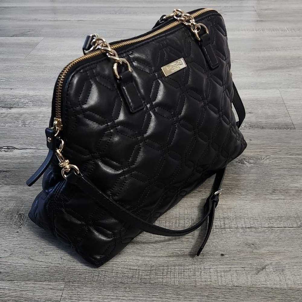 Kate Spade Quilted black leather crossbody bag - image 2