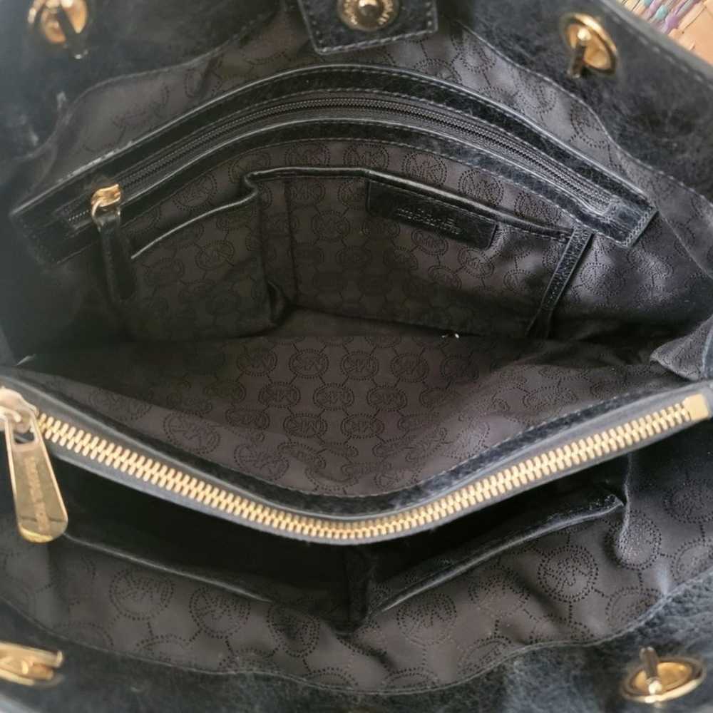 Michael kors black chain shoulder bag purse - image 10