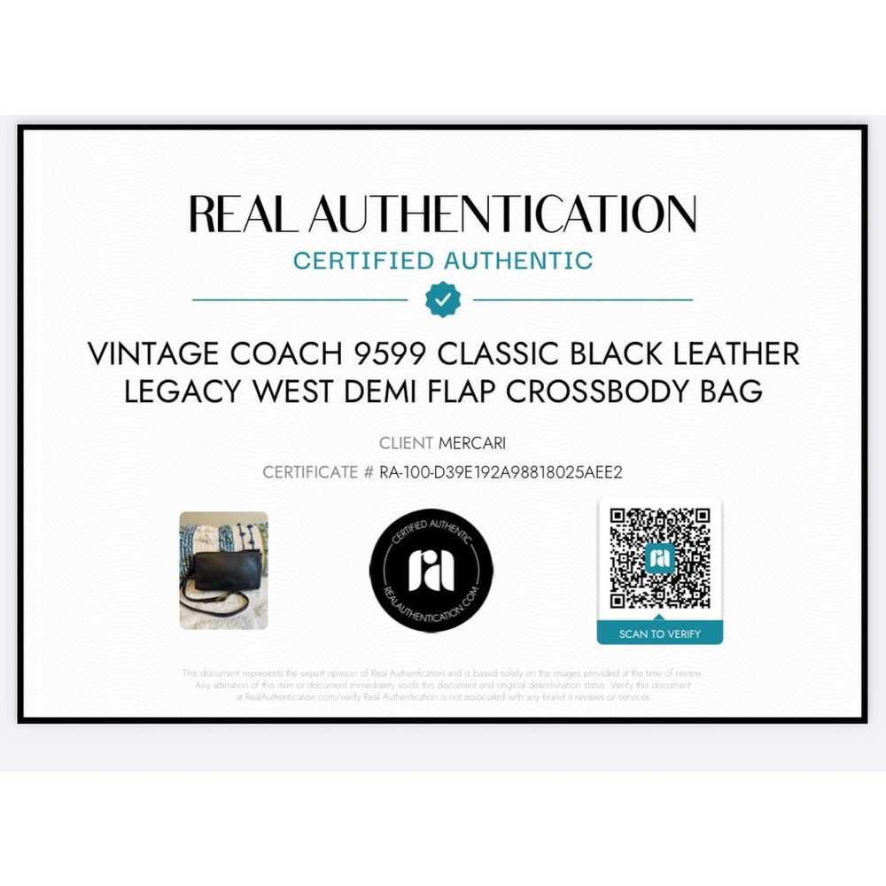 Vintage Coach 9599 Classic Black Leather Legacy W… - image 12