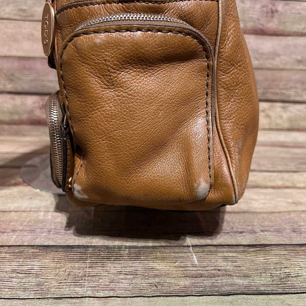 Tod’s Tan Leather Multi Pocket Satchel - image 6