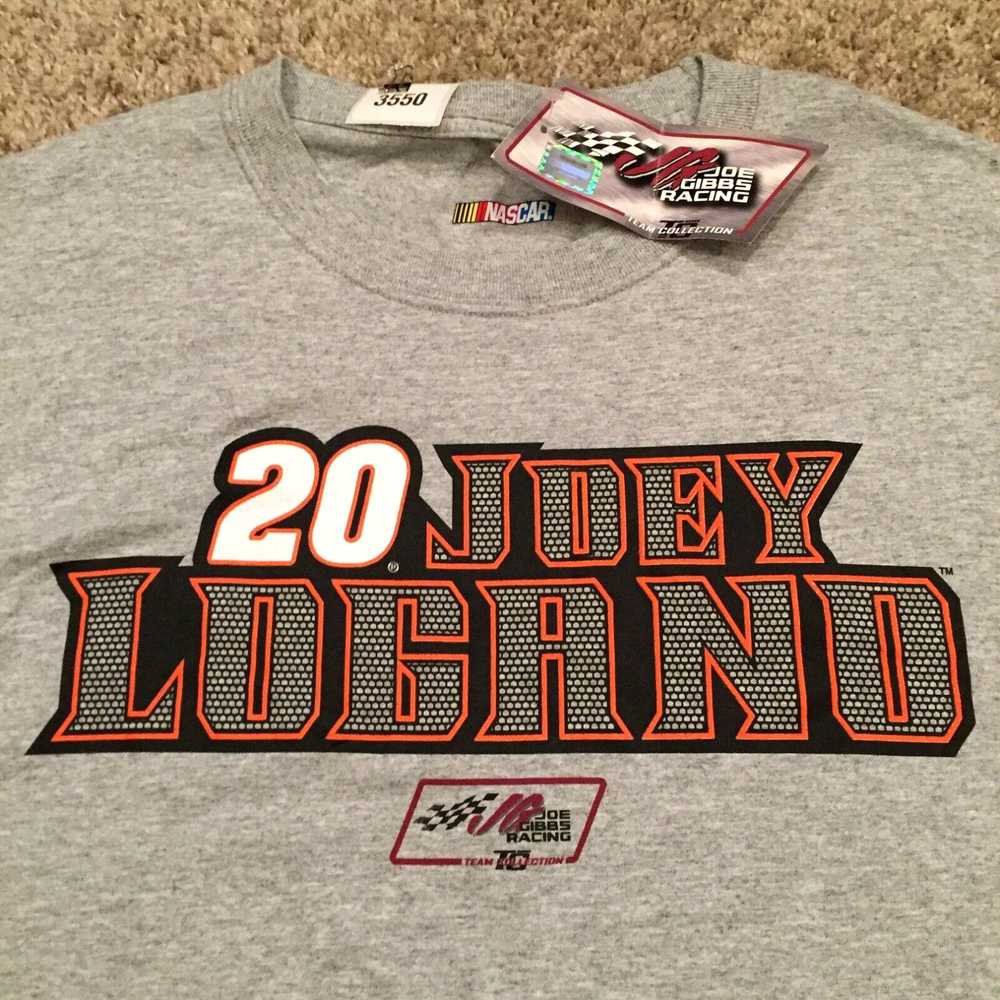 NASCAR Nascar T Shirt Mens XL Joey Logano # 20 Gr… - image 3