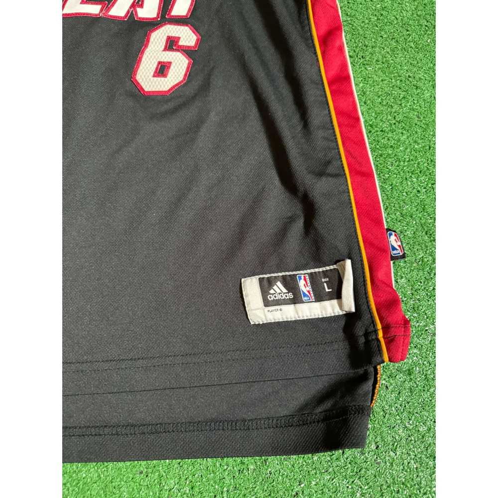 Adidas Lebron James Miami Heat Kids Jersey Black … - image 2