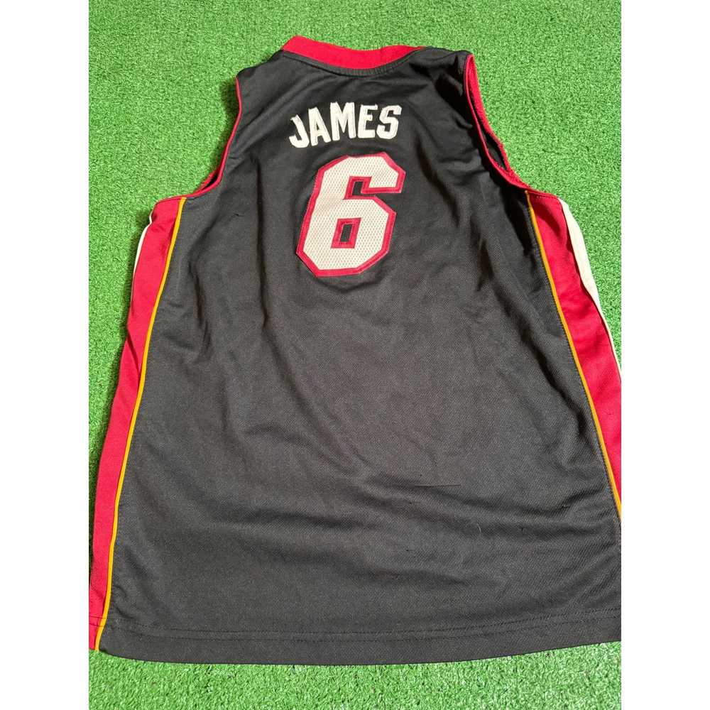 Adidas Lebron James Miami Heat Kids Jersey Black … - image 3