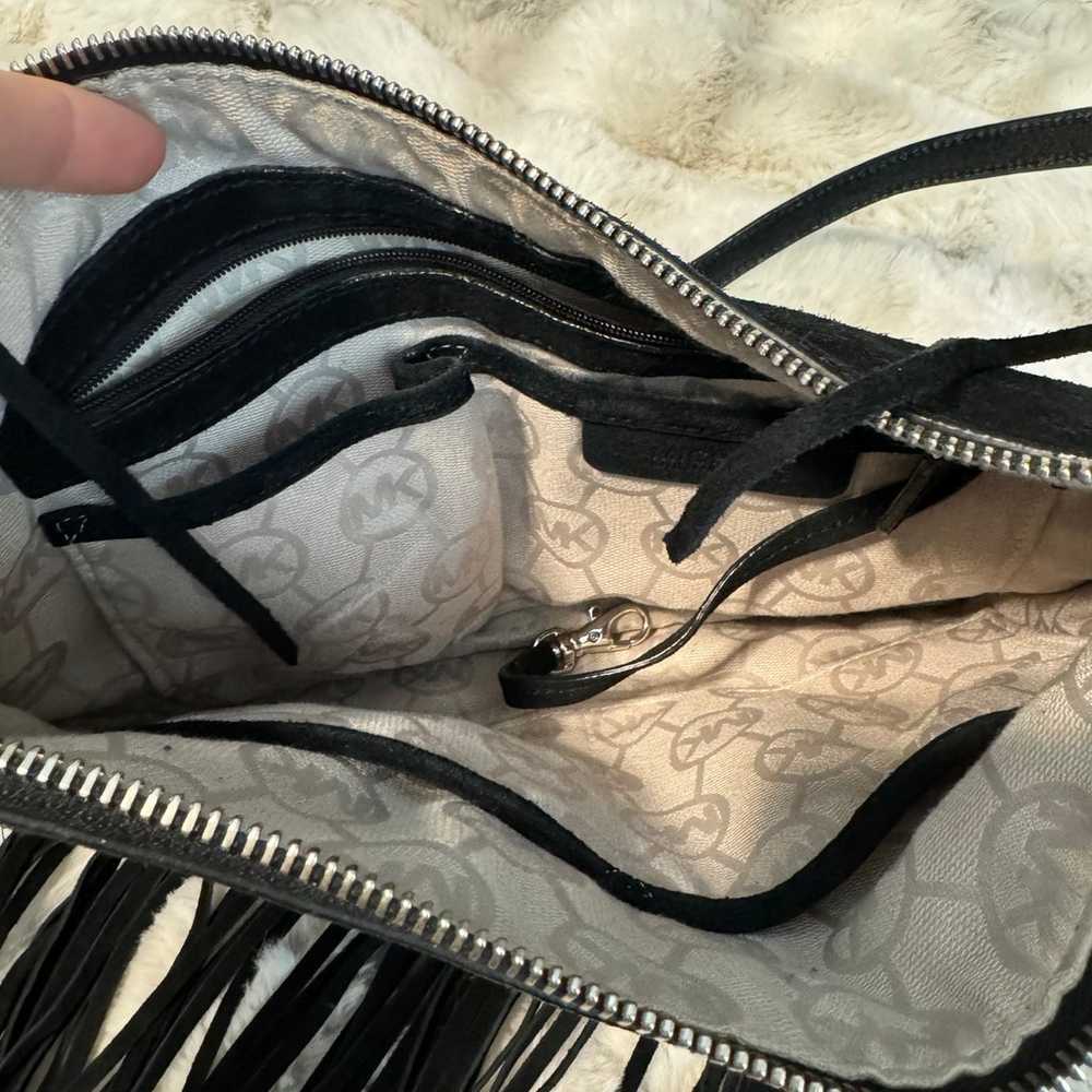 Michael Kors Suede Leather fringe shoulder bag - image 2