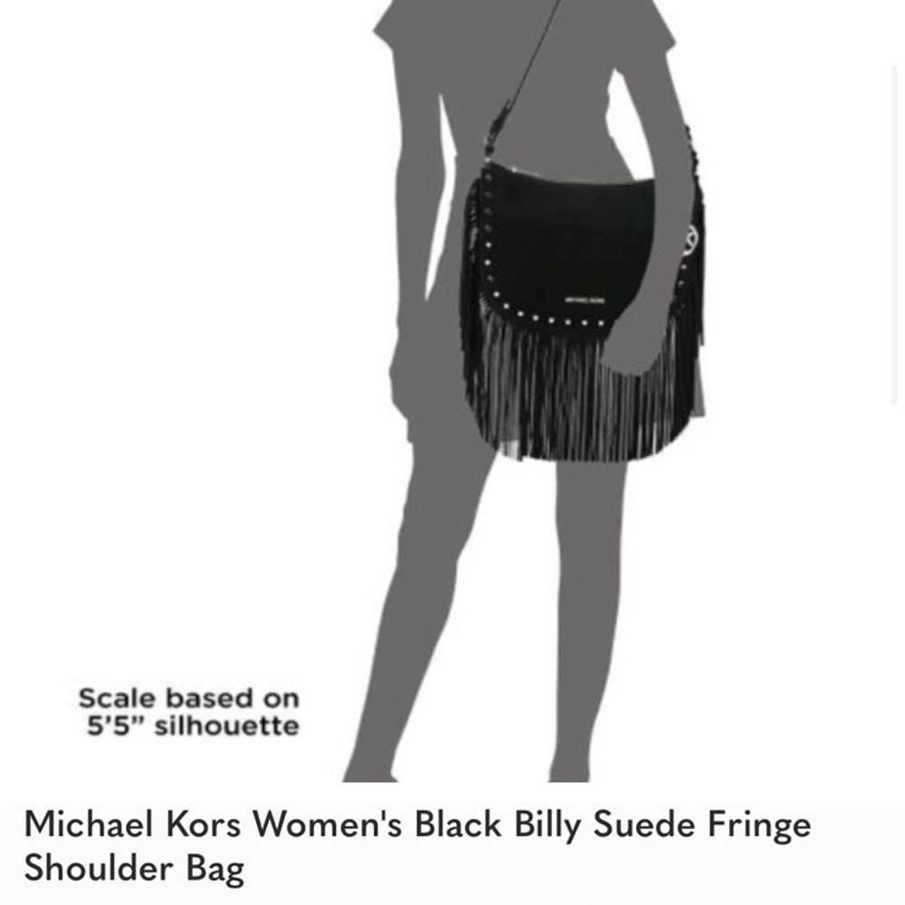 Michael Kors Suede Leather fringe shoulder bag - image 3