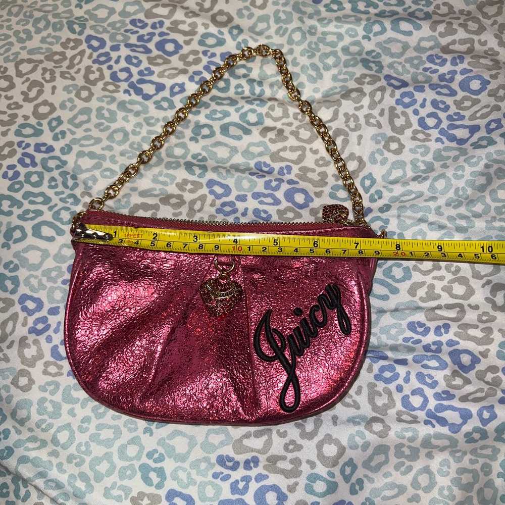 Vintage Pink Small Juicy Couture Purse Handbag Mi… - image 11