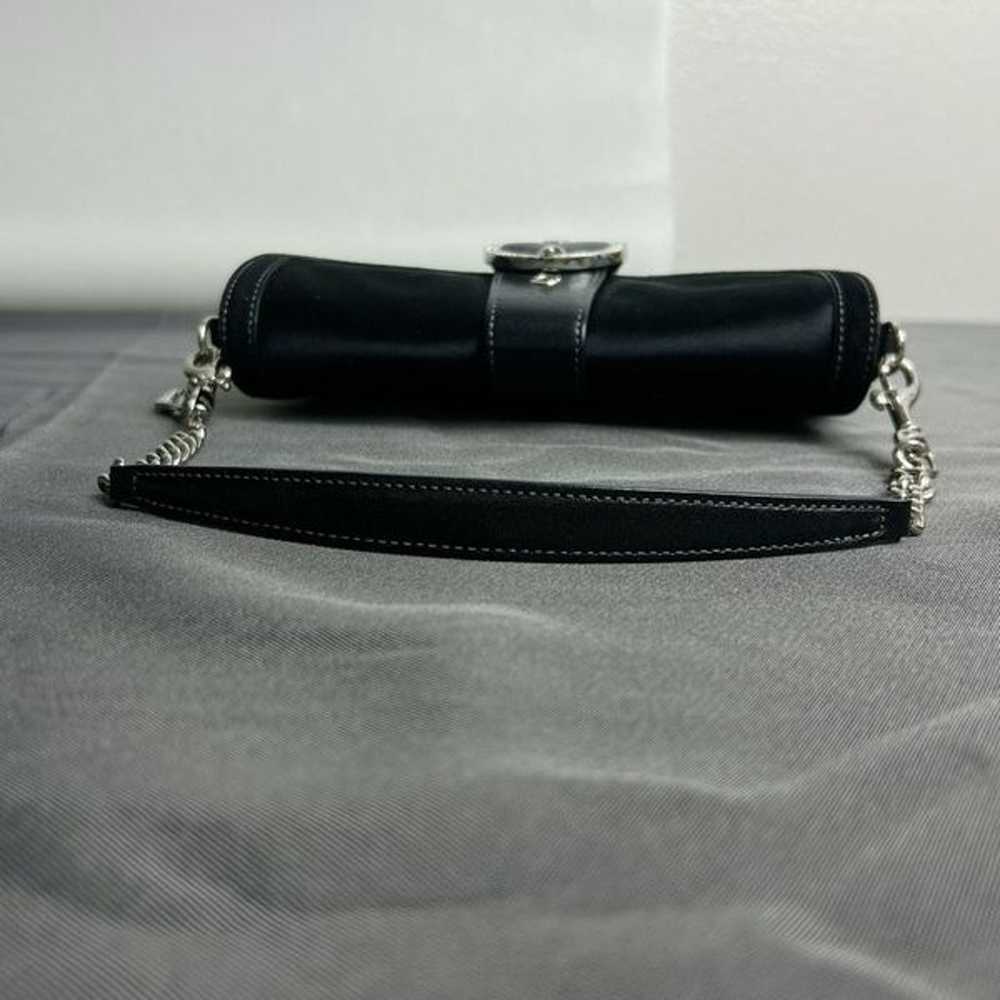 Coach Vintage Gorgeous Black Satin Rhinestones & … - image 10