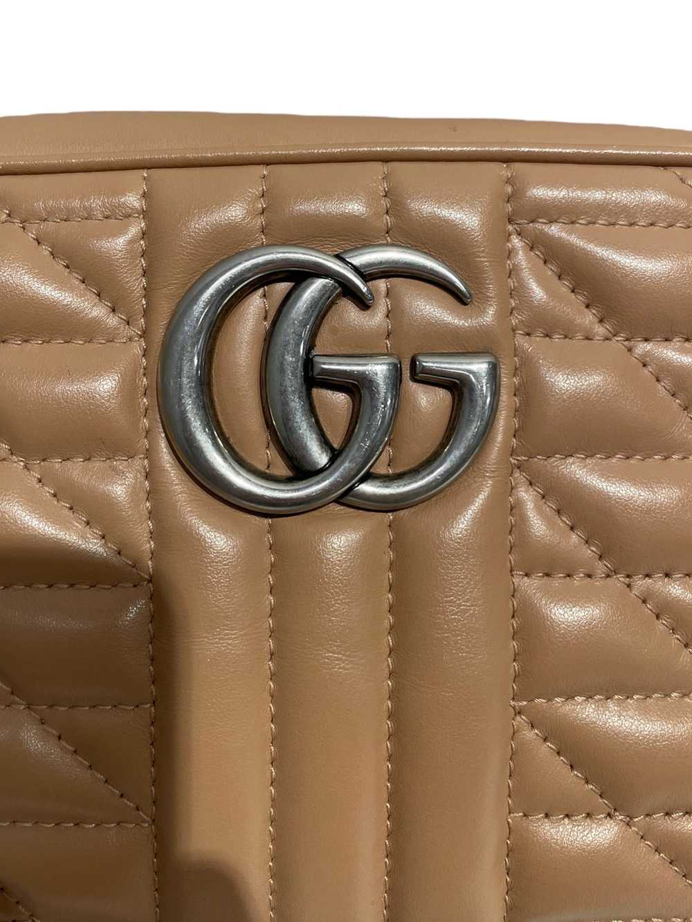 GUCCI/Cross Body Bag/Leather/WHT/GG Marmont - image 7