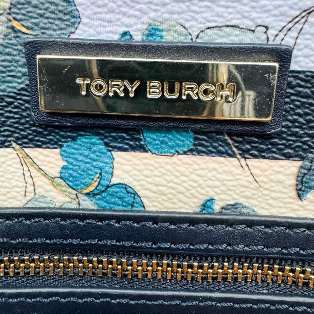 Tory Burch Bag Tote Purse Kerrington Floral Blue … - image 3