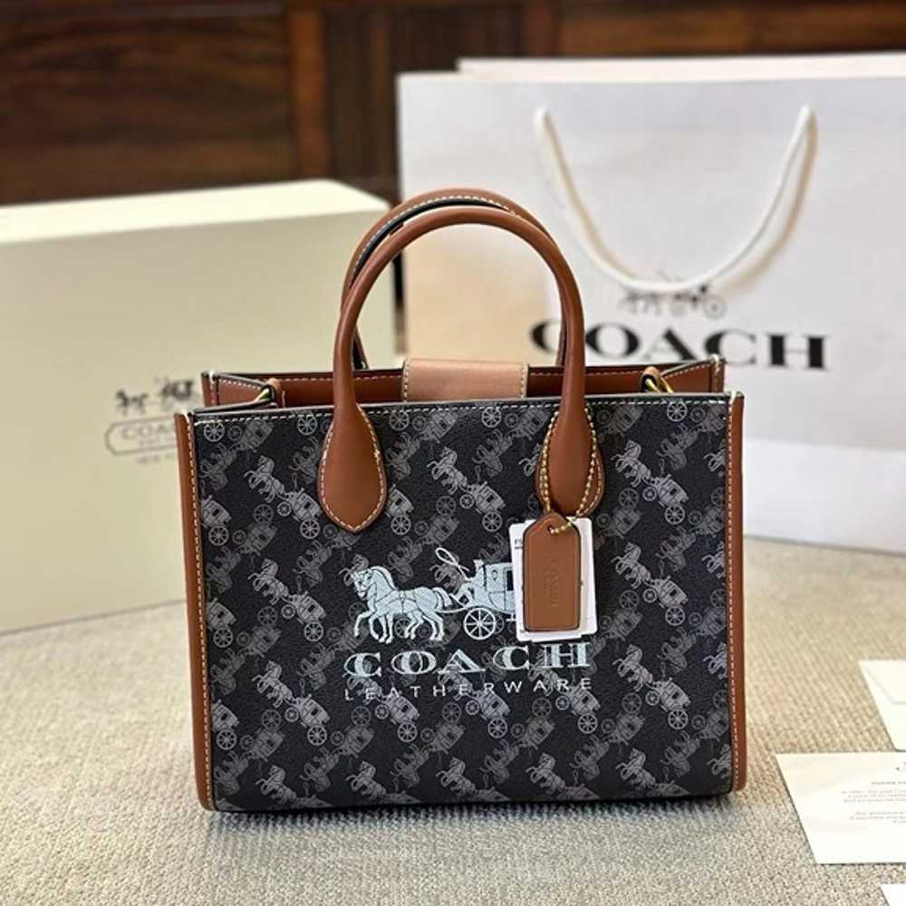 Coach Ace Tote 26 With Horse And Carriage Print - image 2