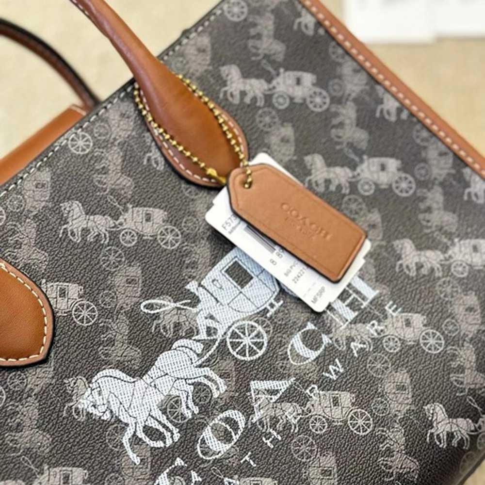 Coach Ace Tote 26 With Horse And Carriage Print - image 3