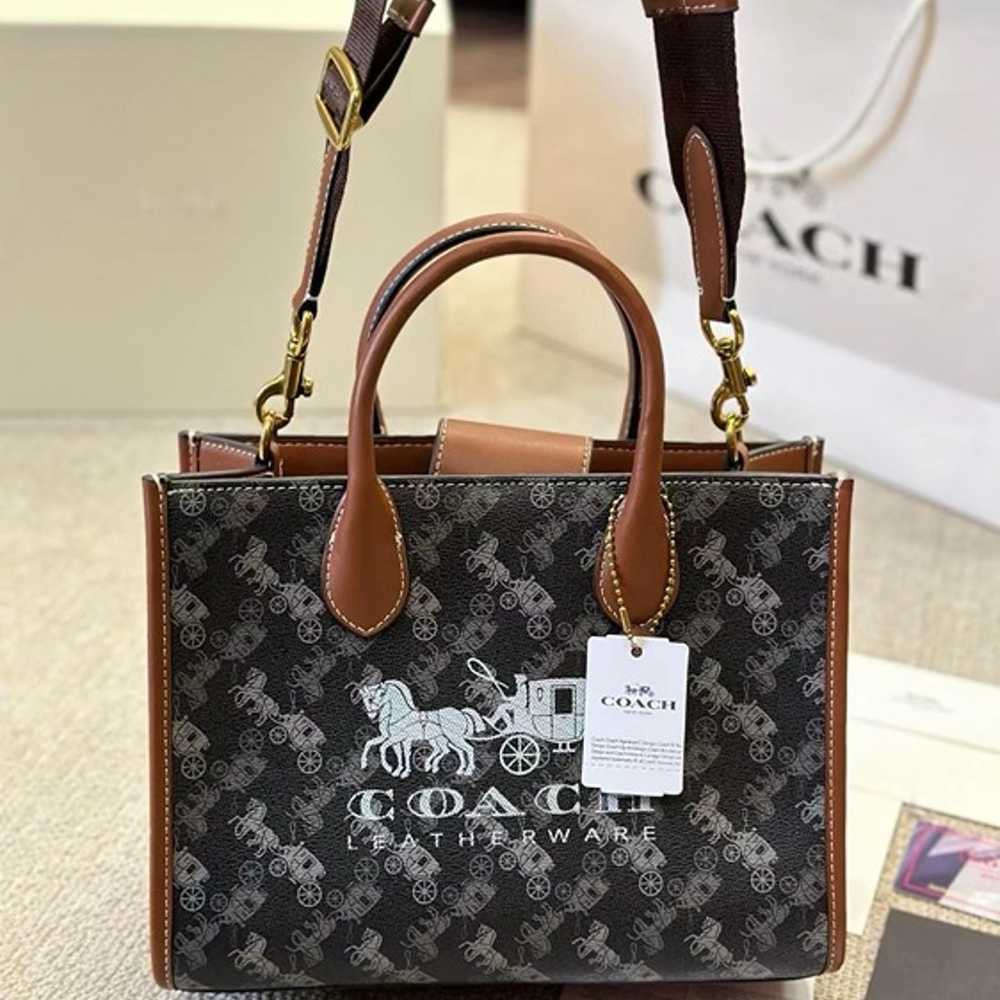 Coach Ace Tote 26 With Horse And Carriage Print - image 9