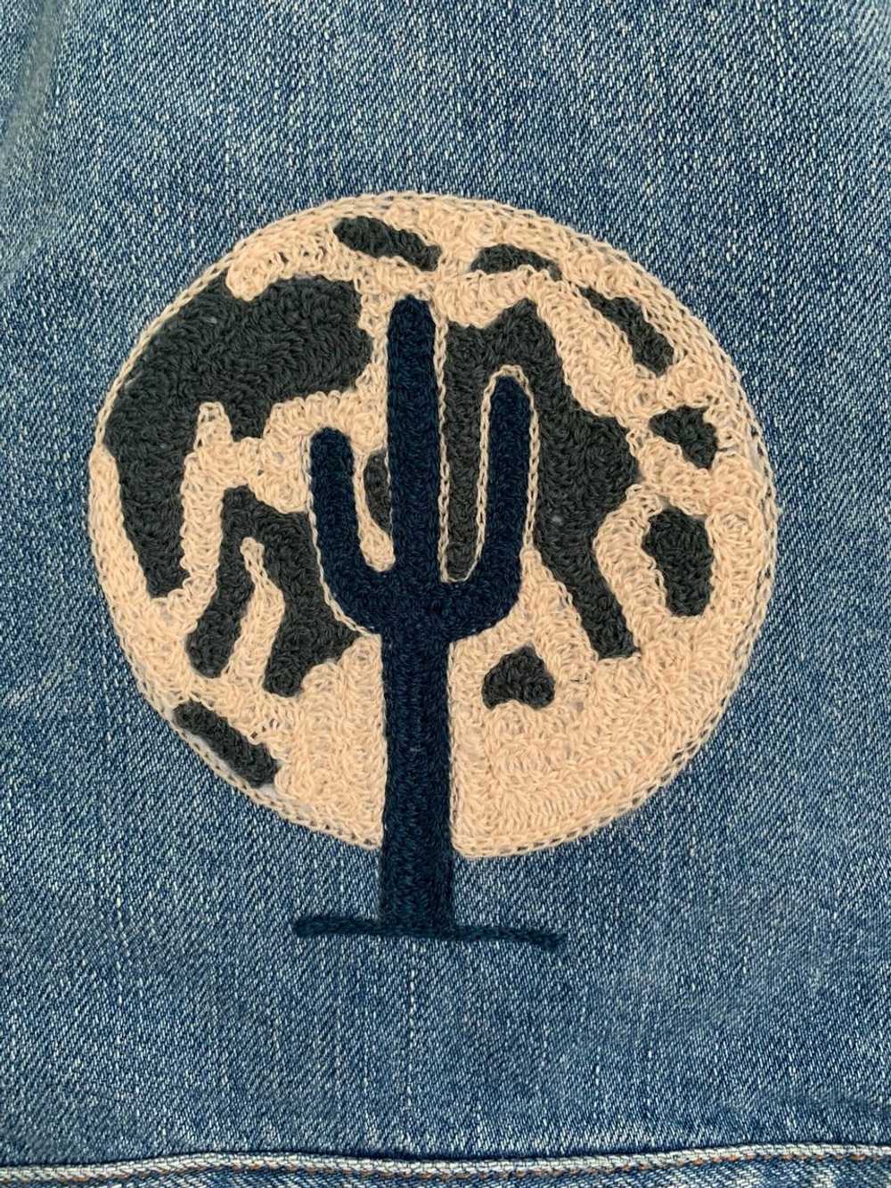 Madewell Hand-embroidered Denim Vest (L) | Used,… - image 3