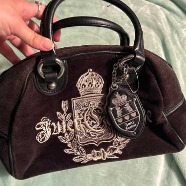 Juicy Couture velour purse bowler bag Y2K never u… - image 1