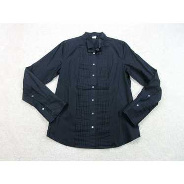 J.Crew J Crew Shirt Womens 10 Black Button Up Lon… - image 1