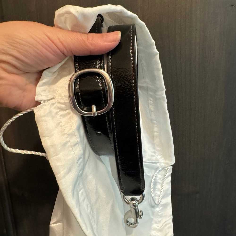 Coach Juliet Shoulder Bag in Black Glazed Leather - image 7