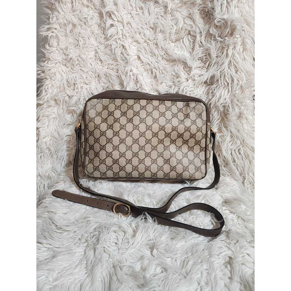 Vintage 80's Gucci Leather Cross body "School Bag" - image 2