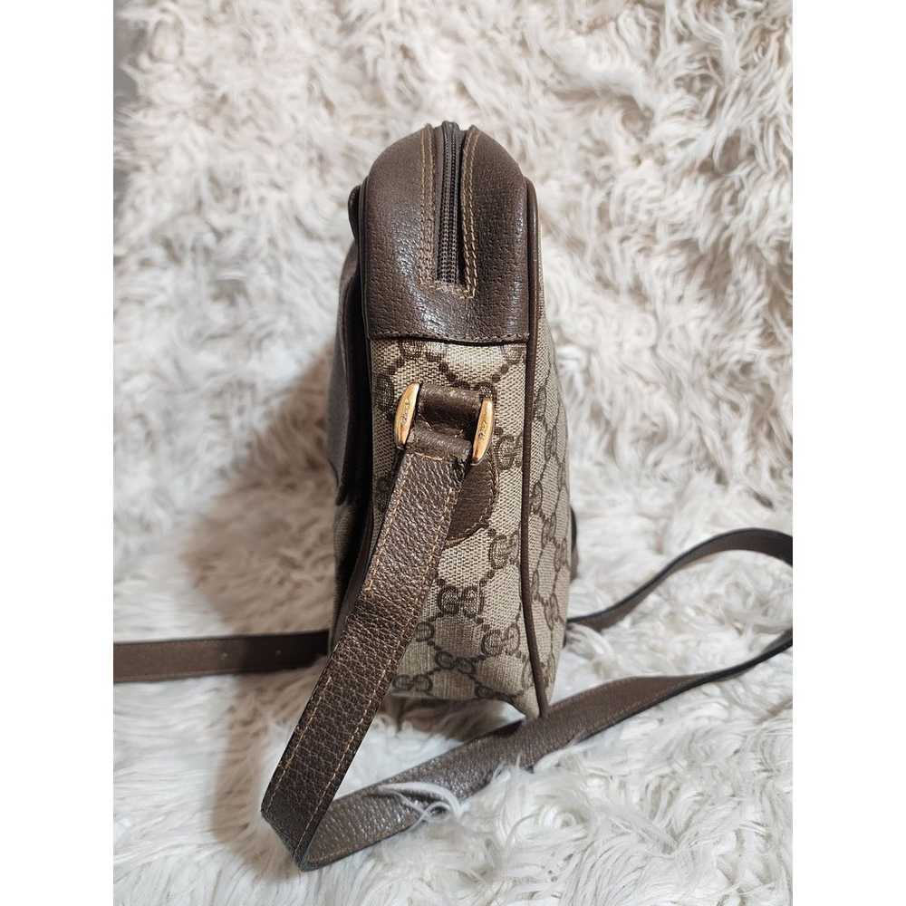 Vintage 80's Gucci Leather Cross body "School Bag" - image 3