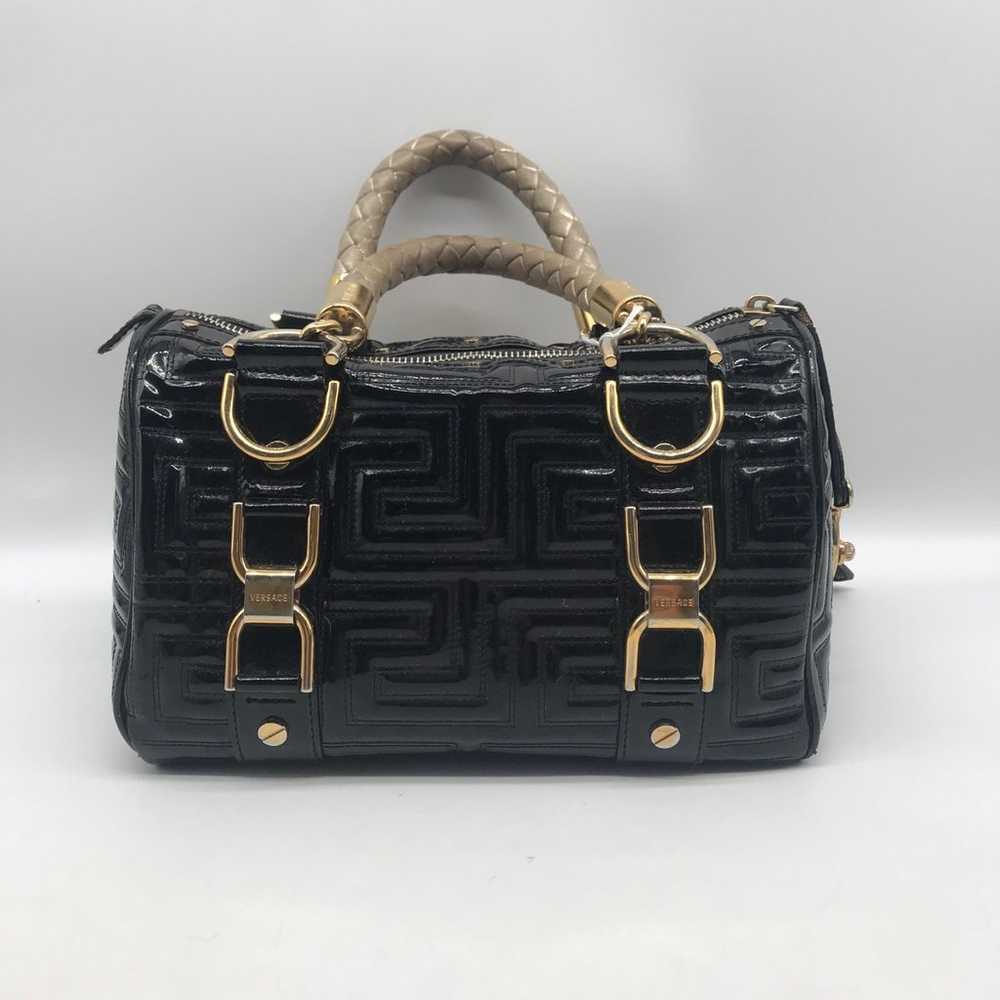 Gianni Versace Madonna Quilted Patent Leather Sna… - image 3