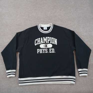 Champion Champion Sweatshirt Mens 2XL Black Crew … - image 1