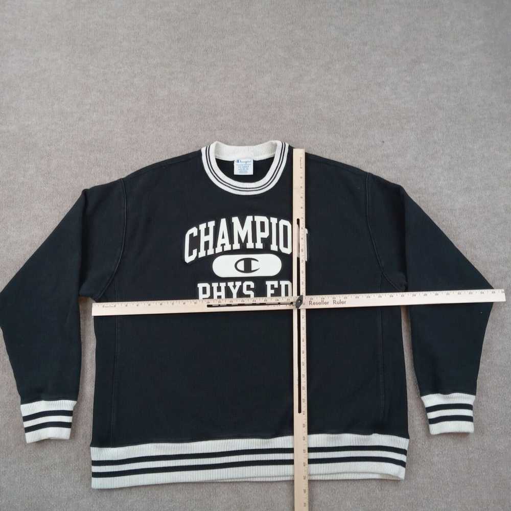 Champion Champion Sweatshirt Mens 2XL Black Crew … - image 2