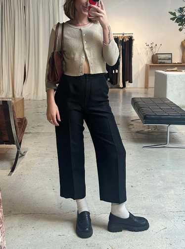Vintage Ralph Lauren Silk Trousers - Black