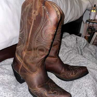 Women’s Ariat Cowboy Leather Boots Size 8 - image 1
