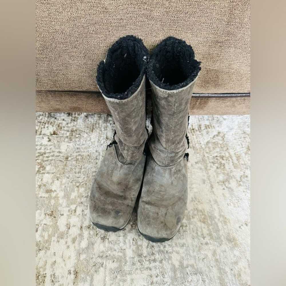 Patagonia Lugano Waterproof Boots Suede Sherpa Li… - image 3