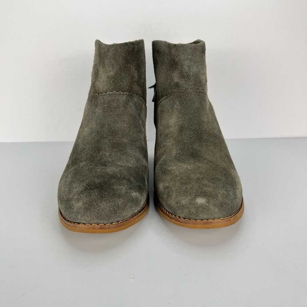 TOMS Bootie Green Suede Leather Western Ankle Boo… - image 10