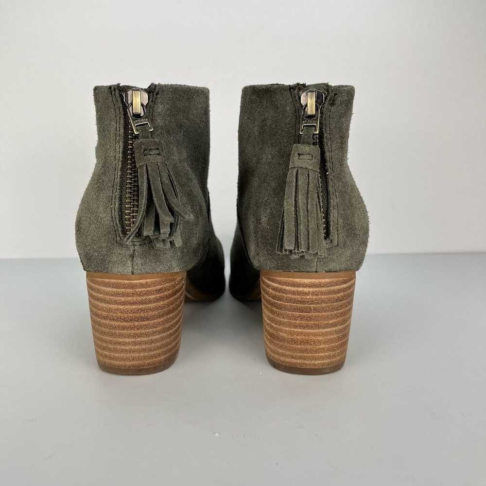 TOMS Bootie Green Suede Leather Western Ankle Boo… - image 11