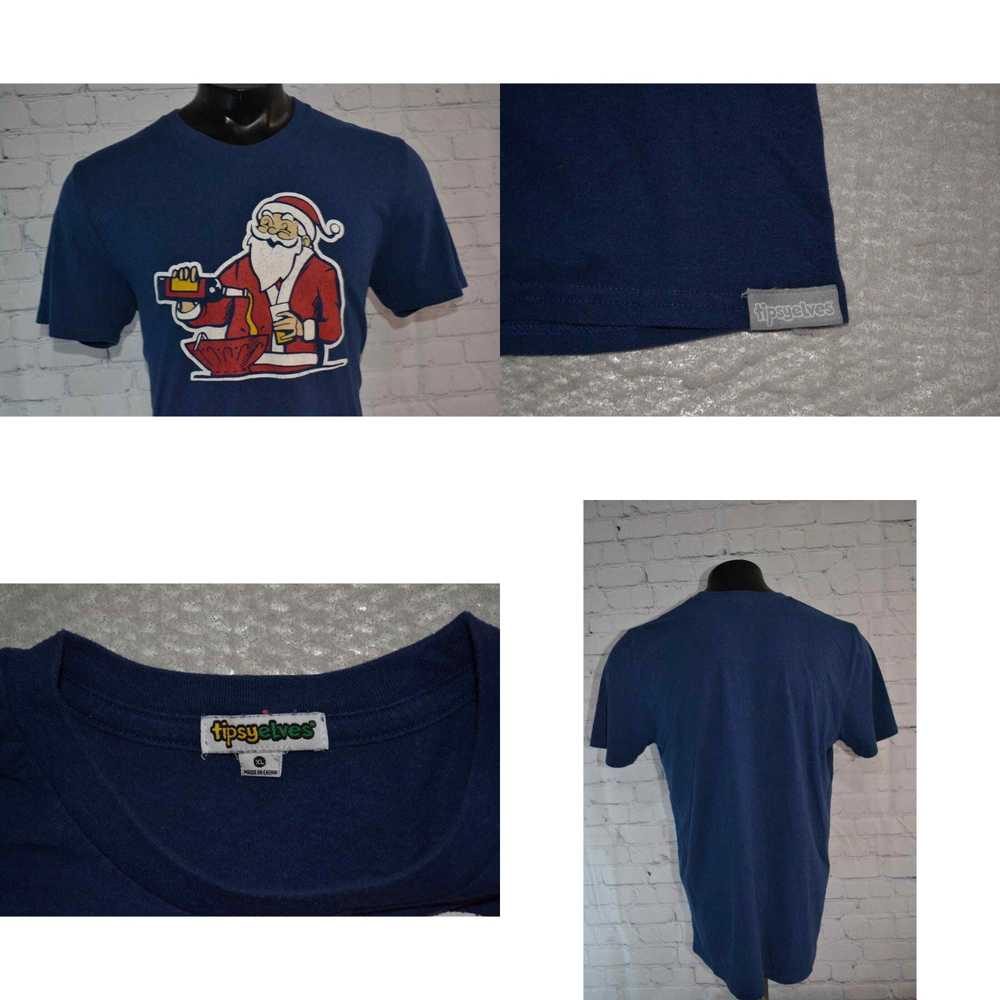 Vintage 46095-a Tipsy Elves Shirt T-Shirt Santa C… - image 4