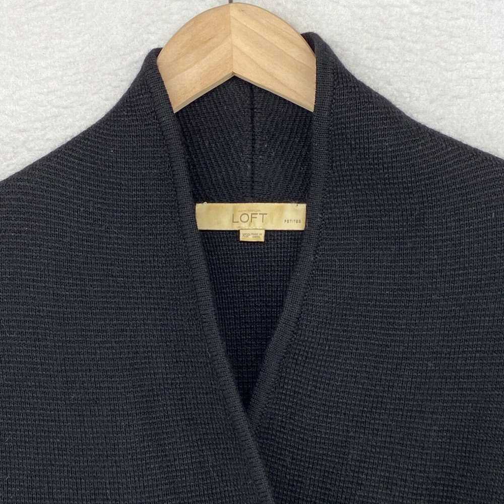 Loft ANN TAYLOR LOFT Cardigan PXS Petite Wool Ble… - image 3
