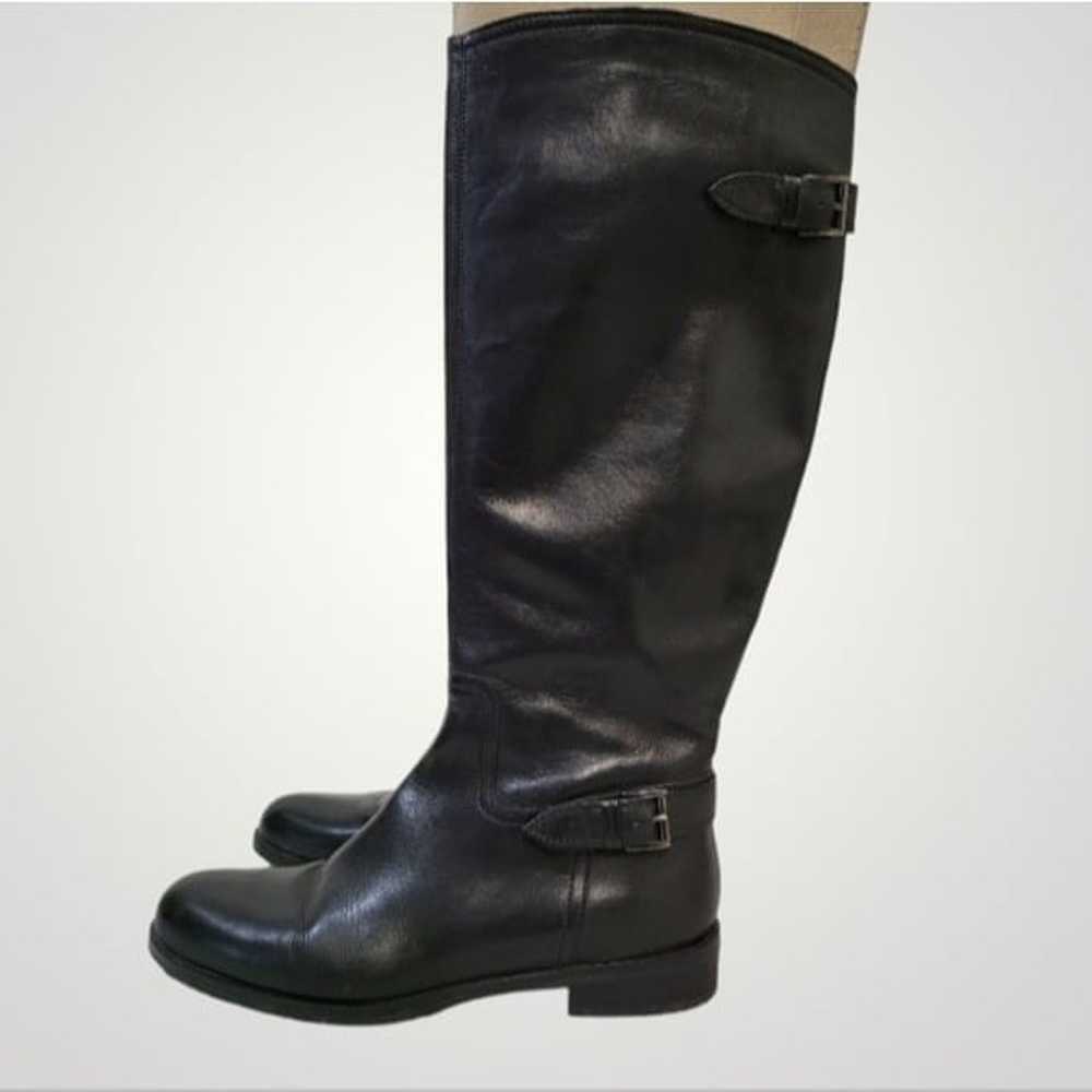 Garnet Hill Boots Size 8.5 Leather Upper Color Bl… - image 2