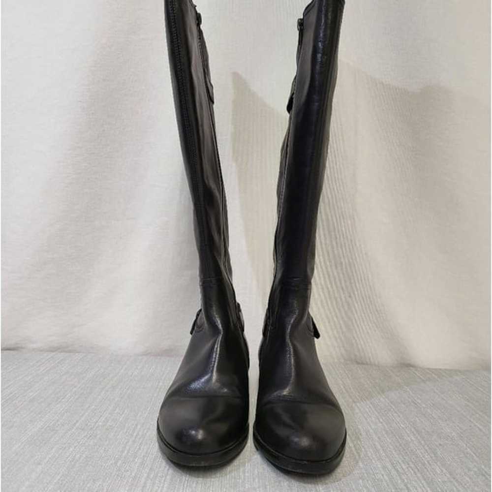 Garnet Hill Boots Size 8.5 Leather Upper Color Bl… - image 3