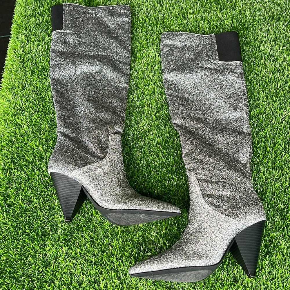 Indigo Rd. Silver Knee High Boots - image 1