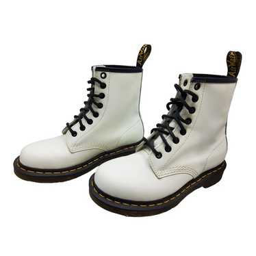 the original dr martens womens white leather lace… - image 1