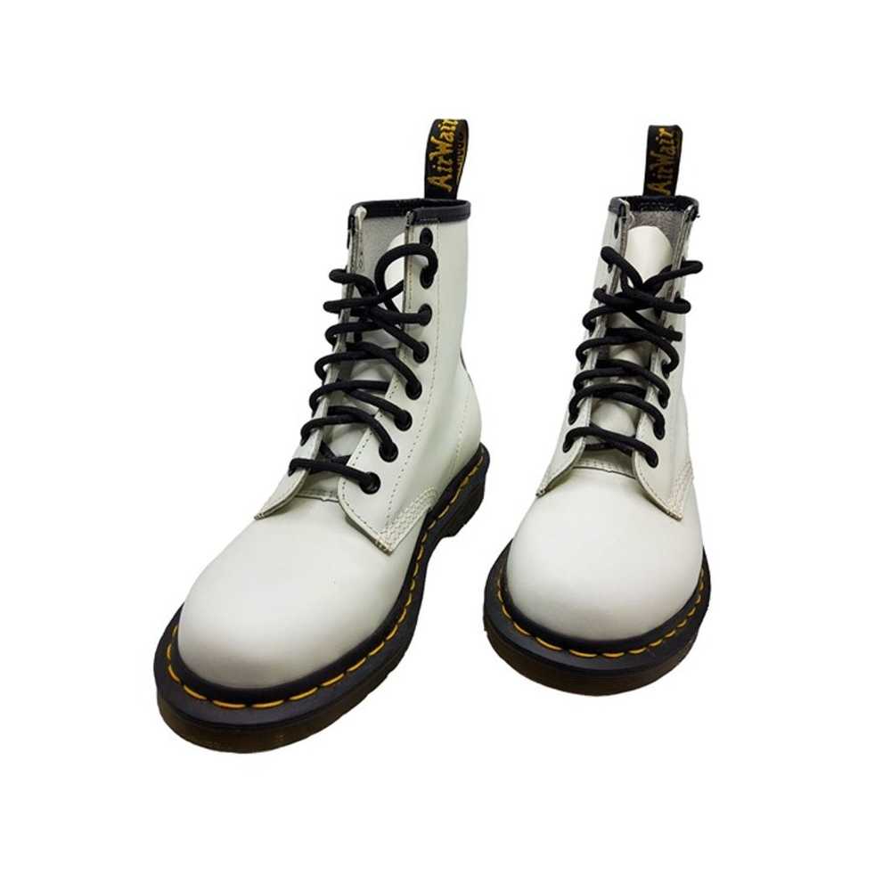 the original dr martens womens white leather lace… - image 2