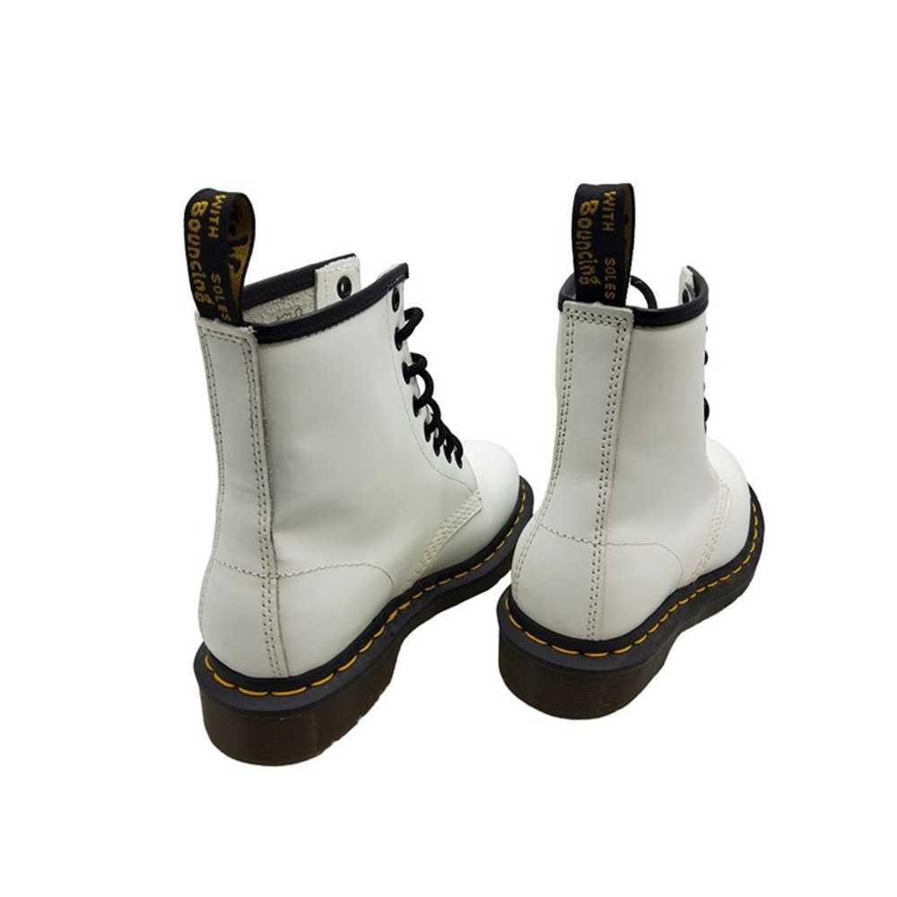 the original dr martens womens white leather lace… - image 4
