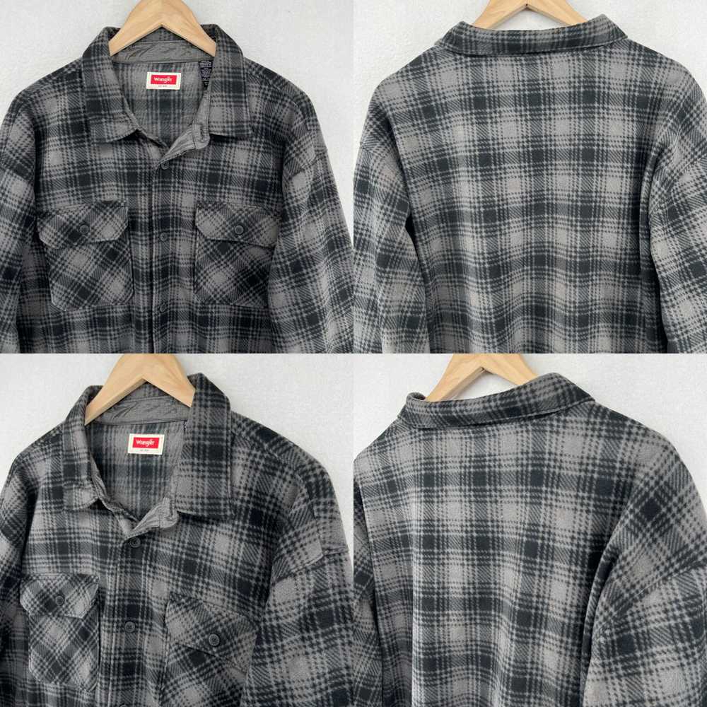 Wrangler WRANGLER Shirt Mens 2XL Fleece Check Lum… - image 4