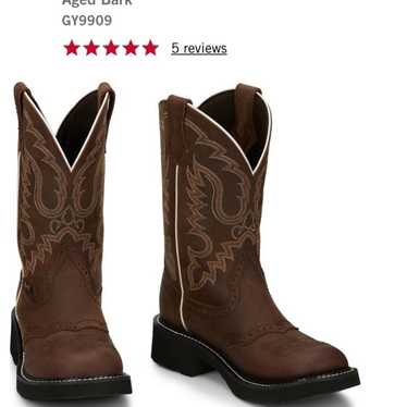 Justin Boots Gypsy Leather 8.5 - image 1