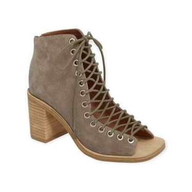 Jeffrey Campbell Cors-3 Square Toe Lace Up Suede … - image 1