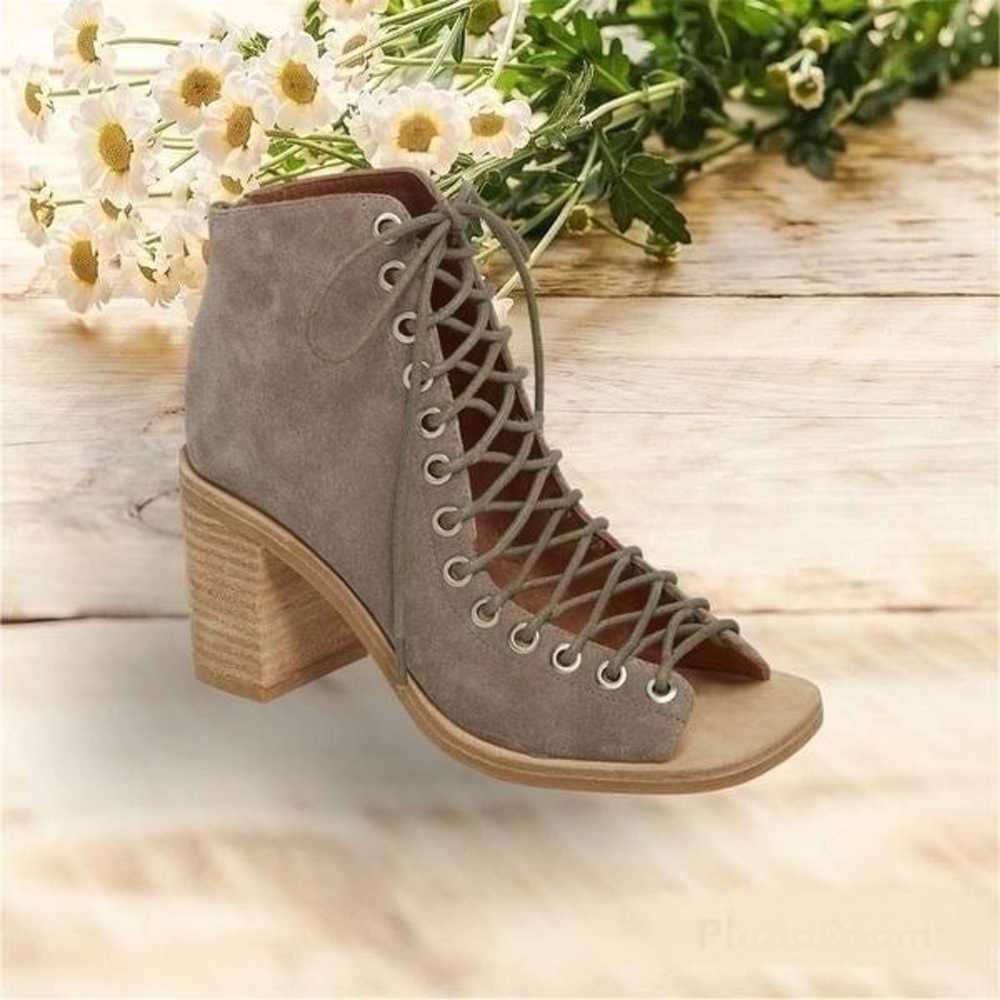 Jeffrey Campbell Cors-3 Square Toe Lace Up Suede … - image 2