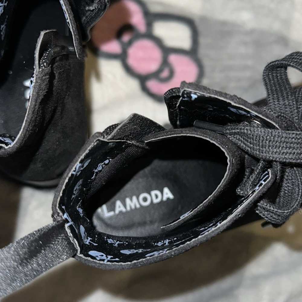 Dolls kill Lamoda black platform boots size 7 - image 7