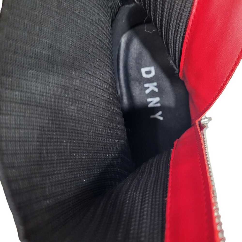 DKNY Warbi Black Knit Wedge Booties Women’s Size … - image 11