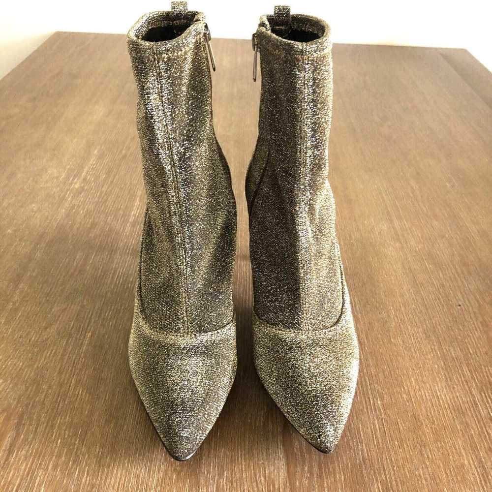 Sam Edelman Glitter Boots Womens 8 Olson Gold Bro… - image 3