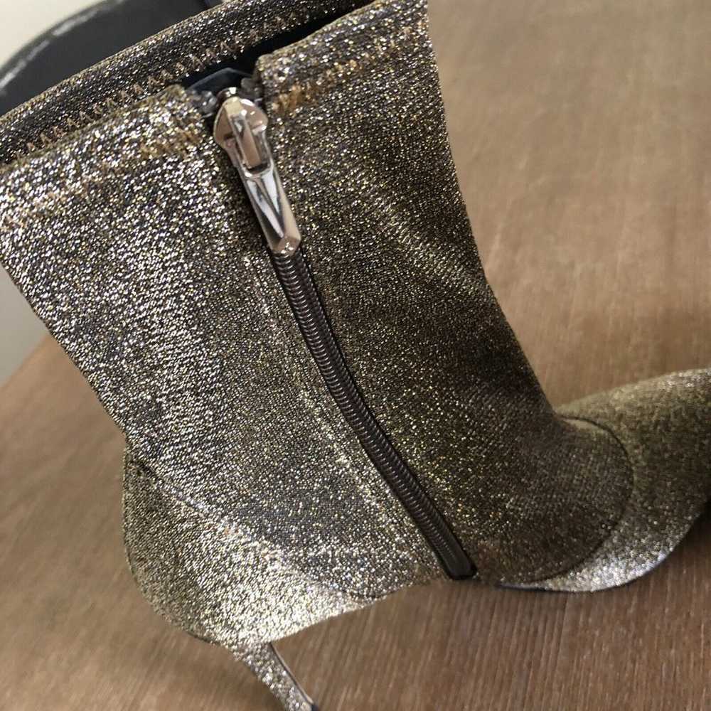 Sam Edelman Glitter Boots Womens 8 Olson Gold Bro… - image 9