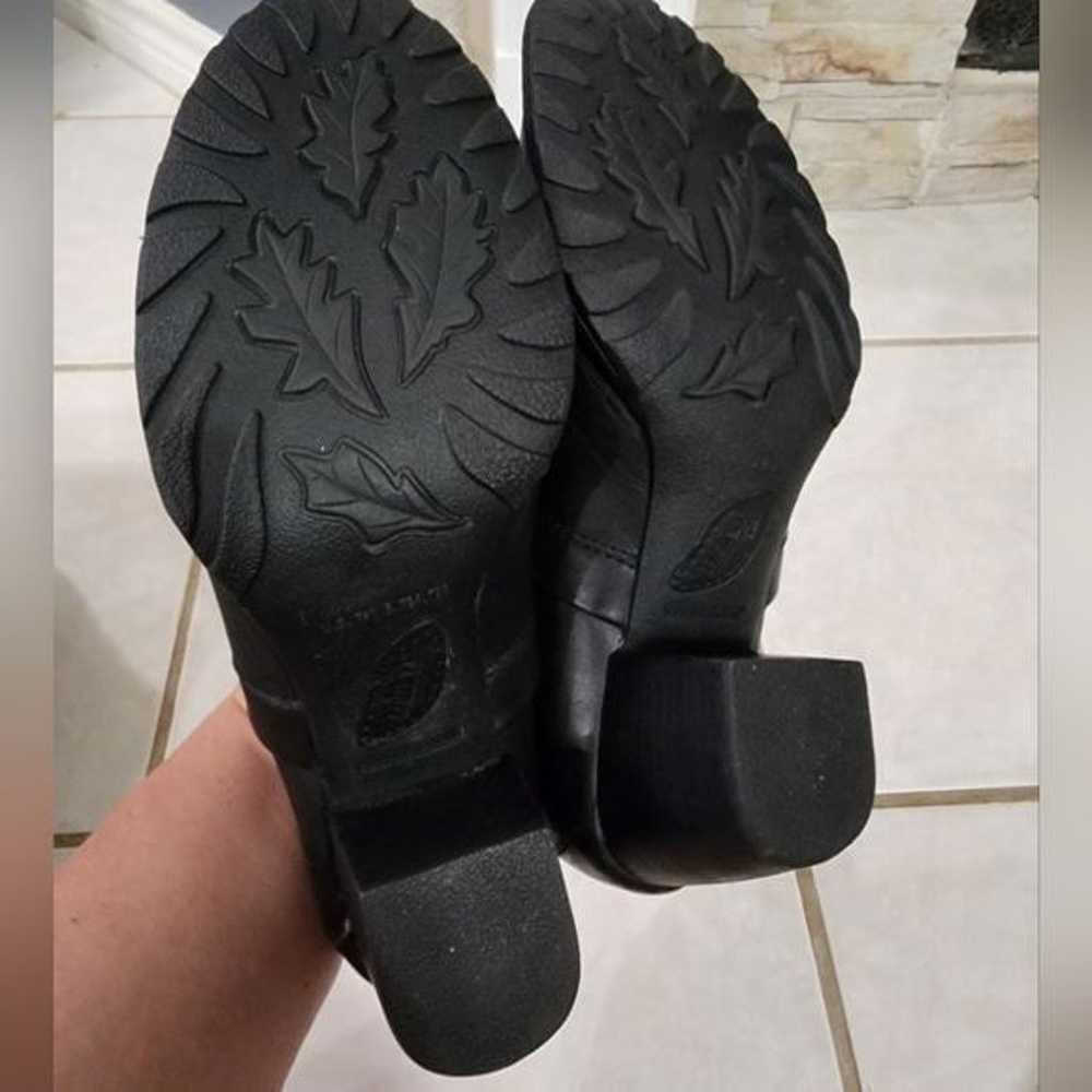 Born black leather heeled slip on loafers women's… - image 2