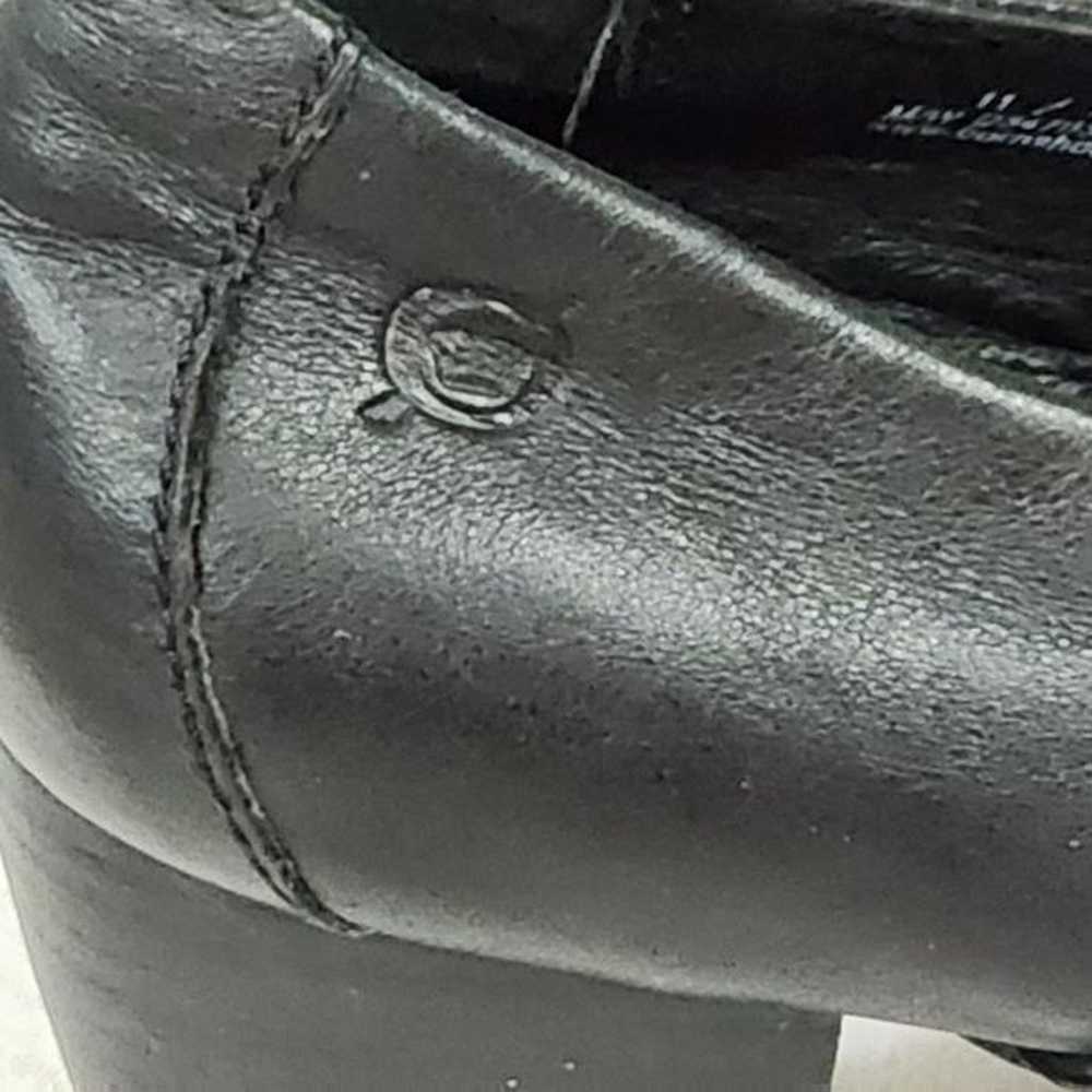 Born black leather heeled slip on loafers women's… - image 6