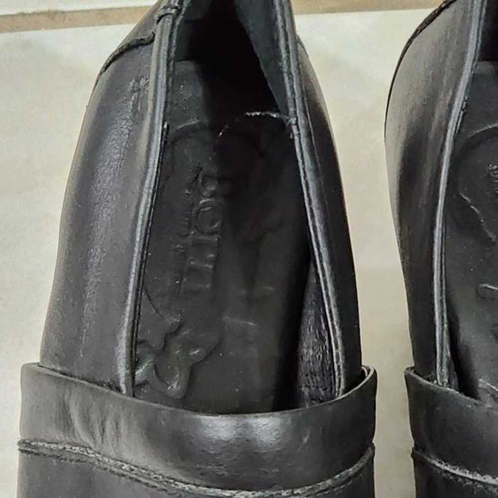 Born black leather heeled slip on loafers women's… - image 8