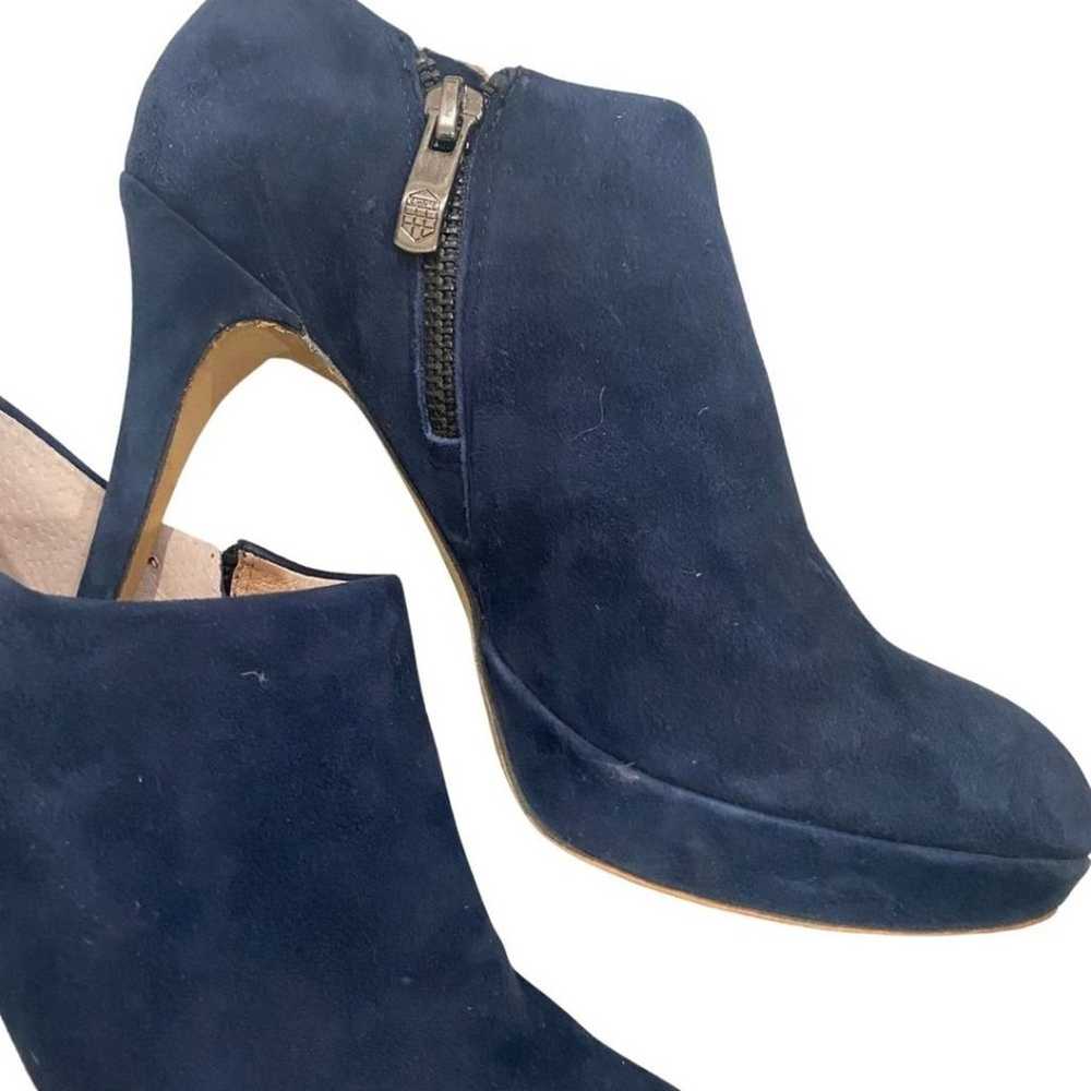 Vince Camuto Elvin Bootie Ankle Boot Blue Suede 7 - image 11